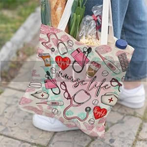 <b>Nurse</b> Canvas <b>Tote</b> <b>Bag</b> for Women by Raw to Fine - Product Image 2