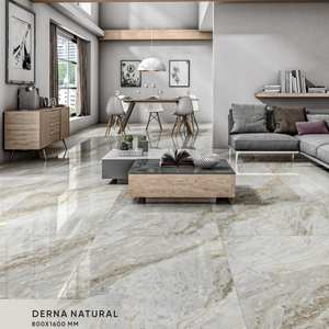 Tuiles de dalle en porcelaine brillante de 800x1600mm de conceptions traditionnelles modernes pour la finition classique de mur intérieur dans les hôpitaux - Product Image 4