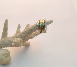 Anillos giratorios hechos a mano de ley sólida 925, anillos de pulgar Unisex gruesos, ajuste de bisel, anillos giratorios hechos a mano de Plata de Ley 925 - Product Image 1