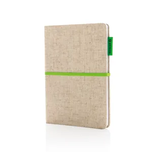 A5 Sustainable Jute Notebook for Eco-Friendly Merchandising - Product Image 1