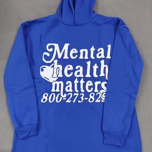 Vente chaude Impression Hommes Hoodies Conception Personnalisée Blanc Et Noir 3D Puff Print Meilleure Qualité Unisexe À Capuche - Product Image 5