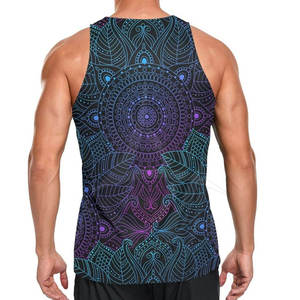 Camiseta sin Mangas de Algodón 100% Tejida para Hombre, Sublimada, de Secado Rápido, Transpirable, para Ejercicio, Personalizable, de Alta Calidad, OEM - Product Image 4