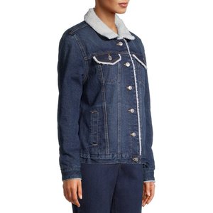 Chaquetas vaqueras con estilo para mujer con logotipo personalizado bordado al por mayor relleno de algodón tejido ropa de mujer personalizada - Product Image 4