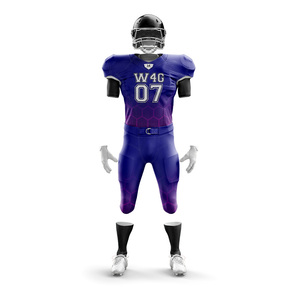 Uniformes de Fútbol Americano Personalizados para Jóvenes, de Alta Calidad, 100% Poliéster, Transpirables, de Secado Rápido, Conjuntos de Uniformes de Talla Grande - Product Image 1