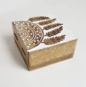 Cadeau Ramadan Mubarak Home Decor Cadeau islamique Décoration de l'Aïd Signe de l'Aïd Caisse en bois Coffrets cadeaux - Product Image 1