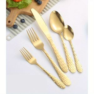 Ensemble de couverts en or de luxe Vaisselle Couverts élégants fabriqués à la main pour la maison, le restaurant et les événements à manger en Inde - Product Image 1