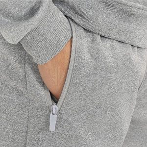 New Arrival Men's Hoodie & Shorts <b>Set</b> Customizable Long Sleeves & Summer Design Best Price for OEM Plus Size Available - Product Image 4