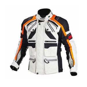 Blouson de moto en cuir de style cruiser, conçu pour les motards classiques, avec du cuir résistant et une coupe confortable pour les voyages. - Product Image 1