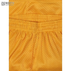 Pantalones Cortos Deportivos de Malla Gruesa para Hombre, Estilo Vintage Desgastado con Lavado Ácido, Estilo Urbano para Correr con Aspecto Deslavado al Sol - Product Image 5