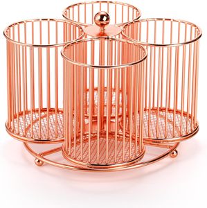 Customized High Quality Multi-Functional Metal Wire Cutlery Holder Tabletop Wholesale Prices - Product Image 1