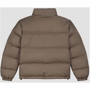 Chaquetas acolchadas para hombre, chaqueta acolchada con mangas completas y cuello con capucha brillante, estilo informal, para exteriores - Product Image 6