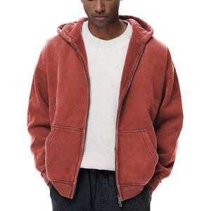 เสื้อฮู้ดฟอกสีกรดสำหรับผู้ชายเสื้อฮู้ดแฟชั่นแนวสตรีทสำหรับใส่ไปยิมคุณภาพระดับพรีเมียมผู้ผลิต OEM ออกแบบได้ตามต้องการ - Product Image 2