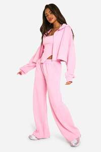 Conjunto de 2 piezas de algodón 100% de alta calidad, Sudadera con capucha de gran tamaño, pantalones para correr, sudadera con hombros caídos, pantalones de chándal, patrón sólido para invierno - Product Image 3