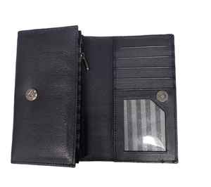 Leather <b>Ladies</b> <b>Wallet</b> <b>Purse</b> with RFID protection Credit Card Compartments and Bank Notes Zipper Pouch in Pure Leather - Product Image 3