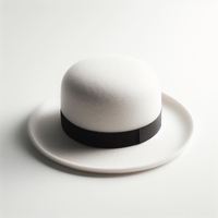 Chapeau Fedora Unisexe Personnalisable en Feutre 100% Laine, Bord Large Réglable, Teint Uni, Quatre Saisons, pour Adultes, Activités de Plein Air, Pêche, Fêtes