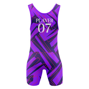 Combinaison de lutte personnalisée de haute qualité pour hommes avec sangle réglable, fermeture à enfiler, prix bas, ensembles - Product Image 6