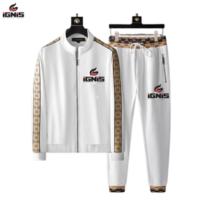 Nuevo chándal de primavera para hombres, chándal deportivo de bloque de color, chándales transpirables para hombres, ropa para correr, venta al por mayor - Product Image 2