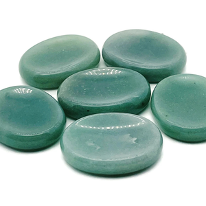 Pierres d'inquiétude d'aventurine verte | Pierres de poche en cristal naturel pour la guérison, la méditation et le soulagement du stress | Approvisionnement en gros - Product Image 1