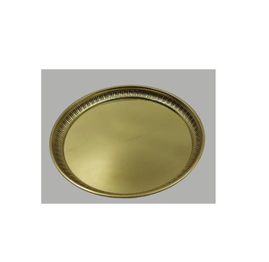 Último nuevo diseño de plato de latón natural proveedor al por mayor forma redonda hecha a mano mejor acabado Placa de latón - Product Image 4