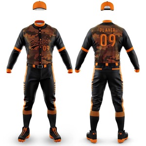 Uniforme de Béisbol Unisex de Alta Calidad, 100% Poliéster, Antibacterial, de Secado Rápido, Conjunto Deportivo, Impresión de Logotipo Personalizado, Transpirable - Product Image 1