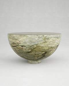 MATERIALS MEANS FRIENDLY MODERN FANCY ROUND Bols à fruits et à salade en résine de grande taille avec bols de service faits à la main de qualité supérieure - Product Image 2