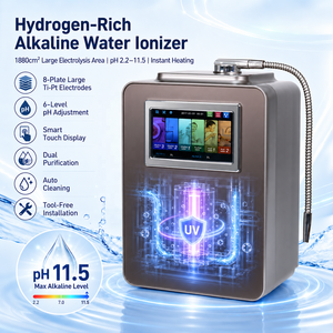 Máquina Ionizadora de Agua Alcalina 2026 con Función UV, Tecnología Japonesa, pH 2.2-11.5, EHM 8, Electrodos de Ti-Pt de Gran Tamaño - Product Image 1