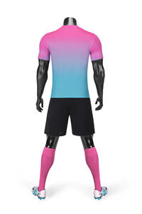 Nouvelle saison maillots d'équipe de football bleu noir et jaune tissu à séchage rapide vêtements de sport maillot de football maillot de football - Product Image 3