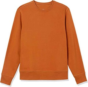 Sweat-shirt tricoté à col rond pour homme, coupe classique, couleur unie, manches longues, pull décontracté, vêtement d'automne - Product Image 6