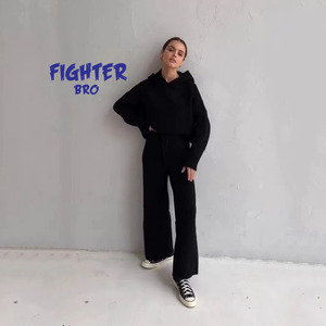 Survêtement de course pour femmes ensemble deux pièces tissu respirant taille réglable joggings et sweat à capuche pour le jogging yoga et les voyages. - Product Image 6