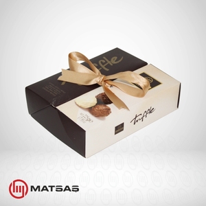 Wholesale Luxury Custom Candy Paper Box Gold Foil Logo Paper Lid Magnet Chocolate Bonbon Packaging Box With Flip Lid - Product Image 3