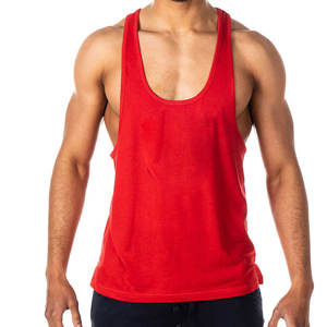 OEM Men's Casual Gym Singlets Custom Cotton Spandex Tank Top Sports Stringer <b>Vest</b> for <b>Bodybuilding</b> Fitness Washed Technics - Product Image 4