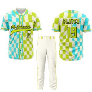 ชุดยูนิฟอร์มเบสบอลแบบสั่งทำสำหรับผู้ใหญ่และเยาวชน แบบติดกระดุม ทนทาน ดีไซน์ใหม่ พร้อมจำหน่าย - Product Image 6