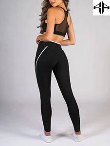 Último modelo de mallas de cintura alta para mujer hechas en fábrica sin costuras transpirables 100% algodón ajustable nueva llegada mallas de mujer - Product Image 4