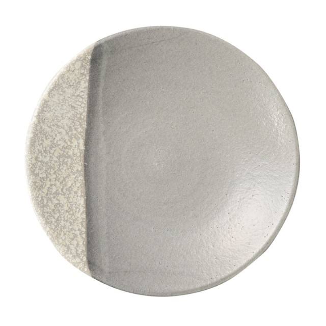 Mg-2kom mingei จาน26ซม. สีเทา