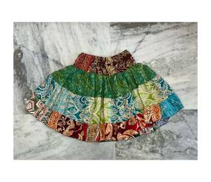 Falda Midi de Seda para Damas de Honor, Falda Corta de Fiesta Estilo Boho Hippie para Mujer, Ropa de Verano Cómoda y Bohemia - Product Image 1