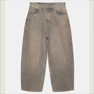 Los mejores pantalones vaqueros holgados con logotipo personalizado para hombre, pantalones vaqueros holgados lavados con ácido Vintage desteñidos en blanco para unisex - Product Image 4