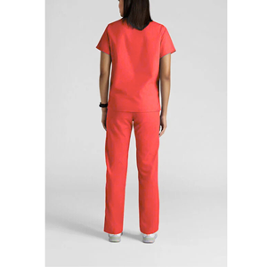 Conjunto médico para mujer Top de manga corta con cuello en V y pantalones para correr con bolsillos o enfermeras y trabajadores de la salud - Product Image 5