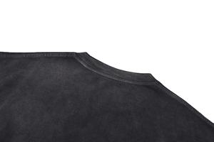 Nouvelle mode lourd 100% coton ample Vintage T-shirt impression personnalisée Logo hommes détresse surdimensionné T-shirt 2026 - Product Image 3