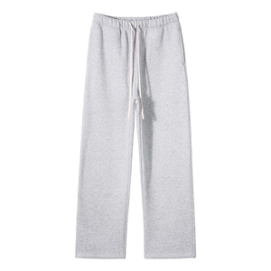 Men's Gray Sweatpants Elastic Waist Drawstring Casual Joggers Side Pockets Breathable Cotton <b>Pants</b> Autumn Wear <b>Pants</b> & Trousers - Product Image 1