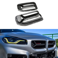 Pour BMW G87 M2 CS : Grilles de calandre avant en fibre de carbone préimprégnée de style CSL
