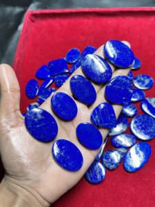 Alto grado AAA azul lapislázuli cabujón suave verde Natural semiprecioso curación hecho a mano suelto todos los tamaños precio al por mayor - Product Image 3