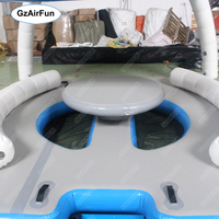 Plateforme de loisirs gonflable en PVC pour activités nautiques, île flottante, quai pour bateaux à moteur, bateau de fête, capacité 100-500 kg