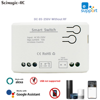 Contrôleur de porte de garage intelligent WiFi Ewelink F0704 - Module relais 1CH 85-250V sans USB, télécommande 433 MHz, commande vocale Alexa sans RF