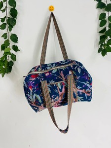 กระเป๋าถือผ้าฝ้ายเป็นมิตรกับสิ่งแวดล้อมพิมพ์ลายดอกไม้ - Product Image 3