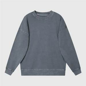 Custom Heavy Weight 100% Cotton Sun Washed Crew Neck Unisex Acid Blench Wash Sweatshirt <b>Crewneck</b> - Product Image 3