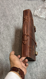 <b>Hand</b> made premium leather <b>bags</b> for <b>laptop</b> 16 inches - Product Image 3