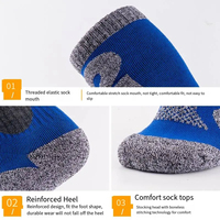 Pied chaud chasse Camping Sports de plein air laine chaussettes enfants chaud hiver alpinisme randonnée épaissi neige Ski chaussettes