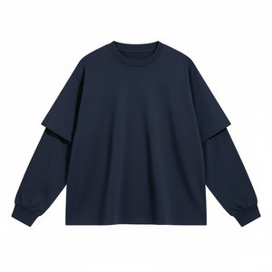 เสื้อยืดแขนยาวสไตล์สตรีทแวร์สมัยใหม่ |   เสื้อยืดแฟชั่นสไตล์เมือง ผ้าฝ้าย 100% ระบายอากาศได้ดี ไม่หดตัว ทรงหลวม พิมพ์ลายซิลค์สกรีน น้ำหนัก 220 กรัม - Product Image 3