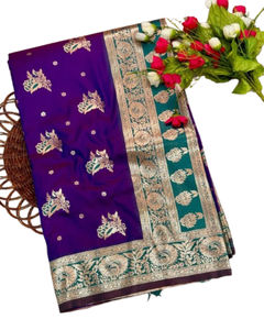 <b>Women's</b> Designer <b>Saree</b> Collection Pure Dola Silk Handwork on Georgette Best High Quality Wholesale Price - Product Image 1