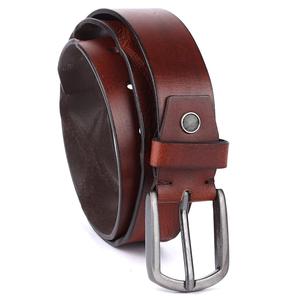 เข็มขัดหนังวัวแท้พร้อมหัวเข็มขัดแบบไม่ผสมนิกเกิลสำหรับดีไซน์เนอร์ความยาวตามสั่ง - Product Image 5